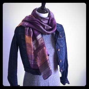 Cambodian Angkor Wat Silk Scarf